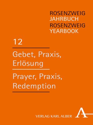 cover image of Rosenzweig Jahrbuch / Rosenzweig Yearbook